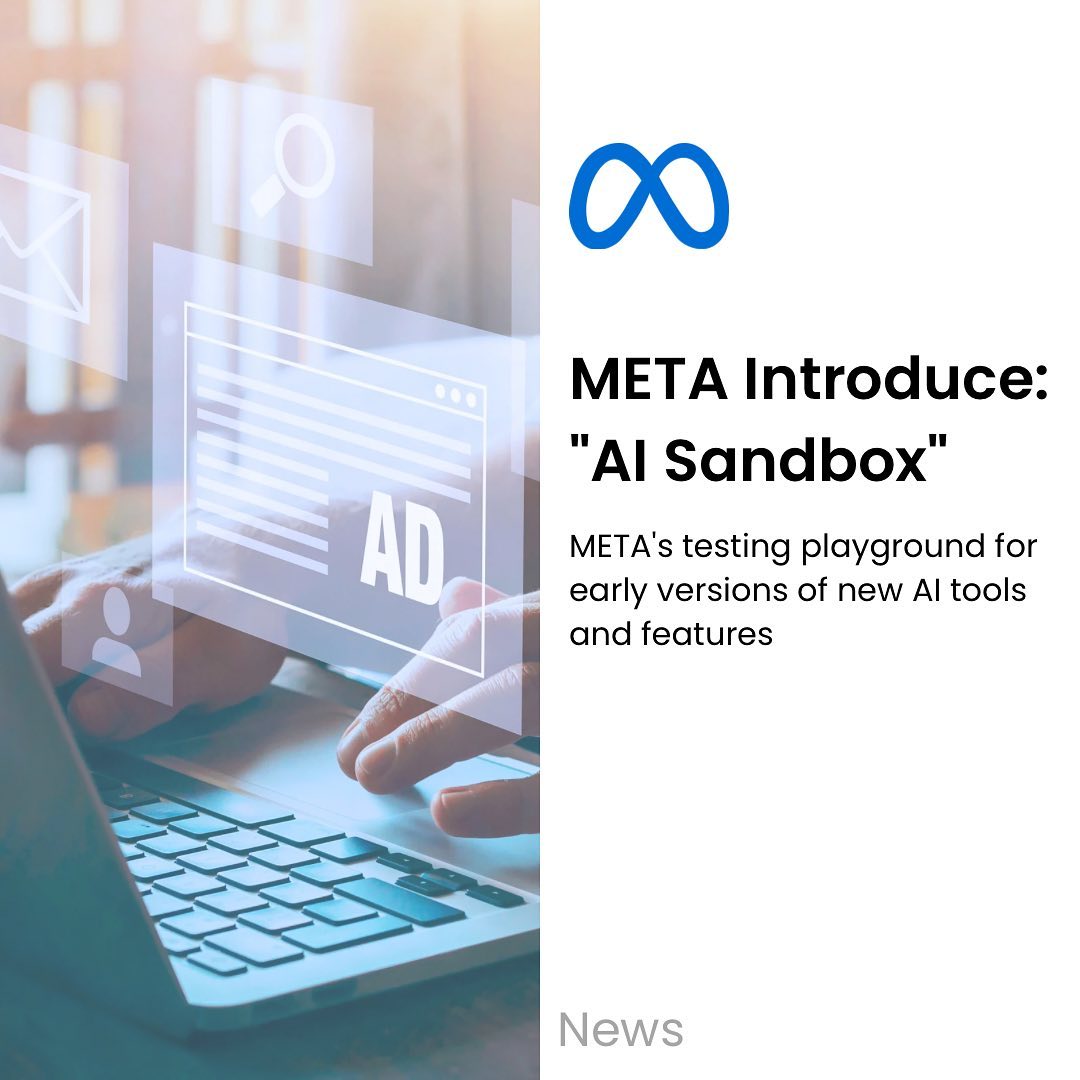 Exciting news! META introduces AI Sandbox - a playground for AI-driven advertising tools.

Advertisers can now effortlessly create captivating assets from text inputs and test multiple versions of ad copy.

Embrace the power of AI in your marketing!

#push4growth #META #AISandbox