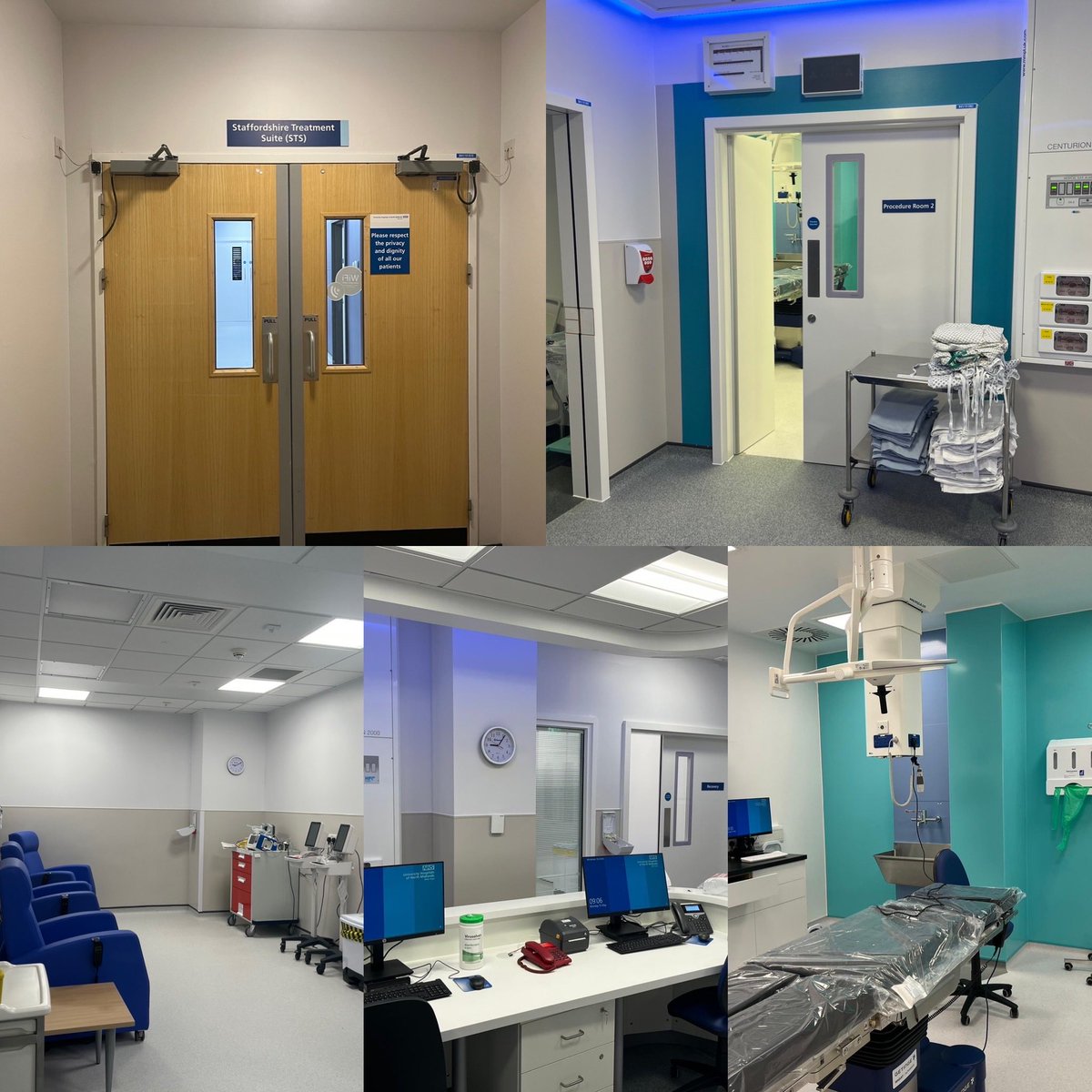 Great to be able to look round the new Staffordshire Treatment Suite at County Hospital today. Looking forward to treating our first patients this week. ⁦@UHNM_NHS⁩ ⁦@TracyBullock12⁩ #electivehubs #electiverecovery