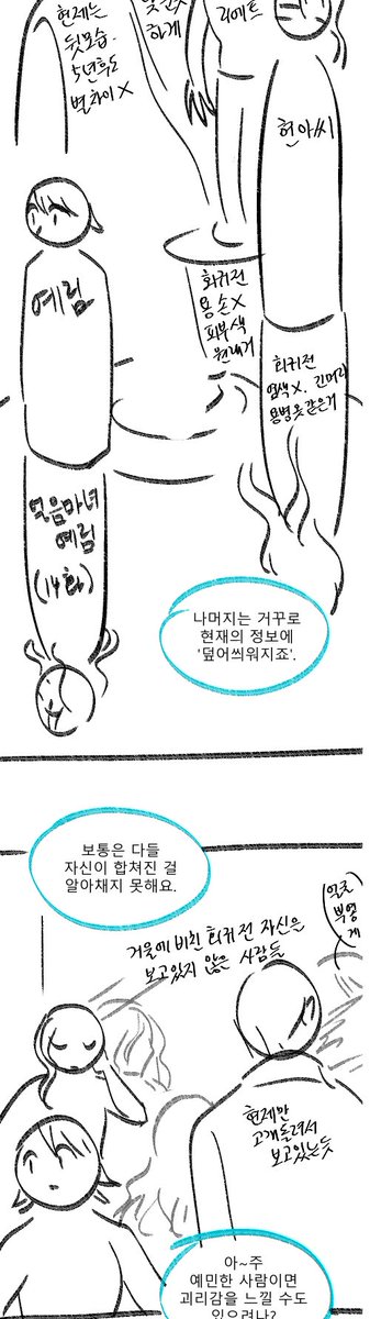 세계관 설명 나올 때마다 가능한 한 적은 텍스트로 최대한 쉽게 이해할 수 있도록 심혈을 기울이는데 이번 연출 좋아해 주시는 분들이 많아서 뿌듯... 구도 더 멋지게 잡아주신 한흔님과 비완님께 늘 감사와 존경을 표합니다