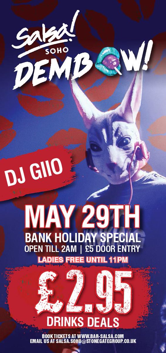 Bar_Salsa's tweet photo. #bank #holiday #Monday https://t.co/9LZkbIuSFv https://t.co/I7IW2Ketrb