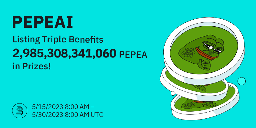Pepe AI (PEPEAI) @PepeAIcoin has been listed on #BitMart 🔥 

To celebrate the listing of PEPEAI, we are giving away 2,985,308,341,060 $PEPEAI  in our Social Media Airdrops, Buy &amp; Win and Trade to Share events 🎉

Learn more: support.bitmart.com/hc/en-us/artic…