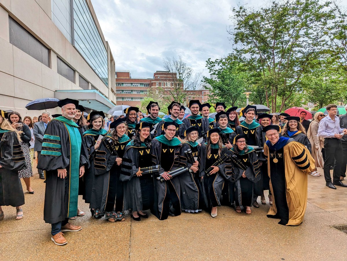 VanderbiltMSTP's tweet photo. Congratulations to our 18 @VanderbiltMSTP graduates who graduated on Friday! We are so proud of them and can't wait to see what they accomplish in the future! #VU2023 https://t.co/BlgBdXJiuH