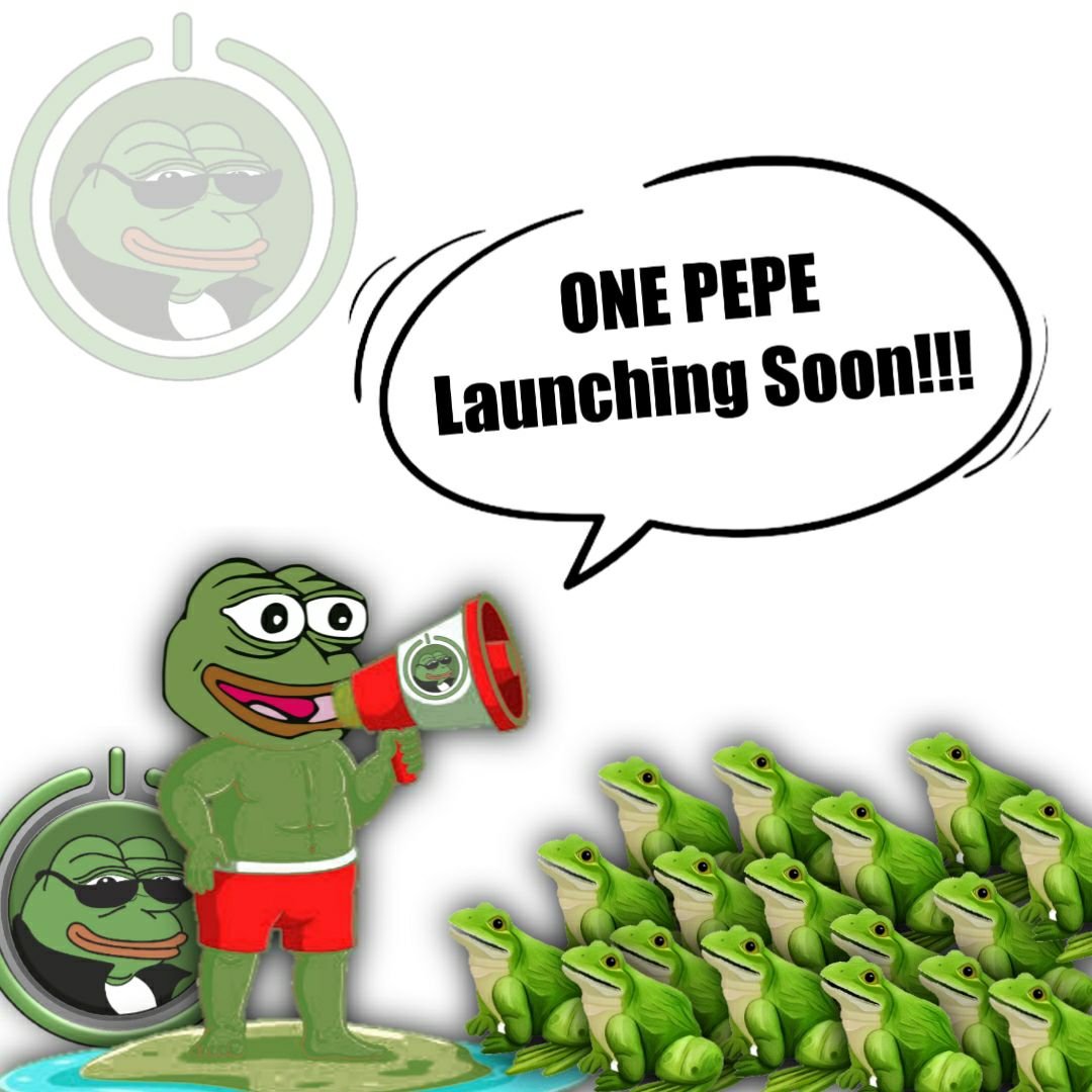 📌Our only official contract is being posted to ensure safety:

0xbEc12f0ba7C21B7996a6236e54C616276E0bFbE8
⬆️On BSC⬆️

GET READY FRENS, LAUNCH IS SET FOR 6PM UTC!🟢🐸

t.me/ONE_PEPE 

#ONE  #Memecoins #ONEPEPE #OLS #BSC #PEPE #Crypto #Moonshot #CZ #Memecoins #binance