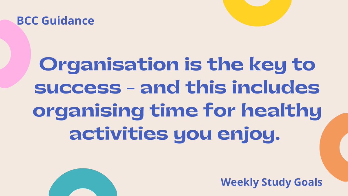 BCC_Guidance's tweet photo. #BCCguidance #believe #achieve #leavingcert #juniorcycle #selfmotivation #LeavingCert2023 #weeklygoals https://t.co/GORRW0q7wA