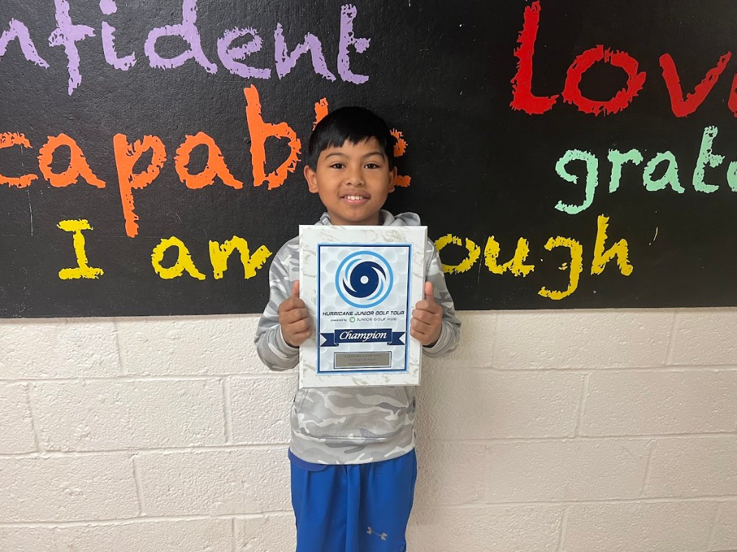 CSHWestSide's tweet photo. Our very own Drexel had a BIG VICTORY this weekend in Hartford Connecticut while competing in the @HJGT (Hurricane Jr. Open Golf Tournament). Congratulations to the FIRST PLACE CHAMPION in the Boys 11 - 13 year old division. #westsideschoolpride #champion #golfprodigy #GoDrexel! https://t.co/vRznhIpw76