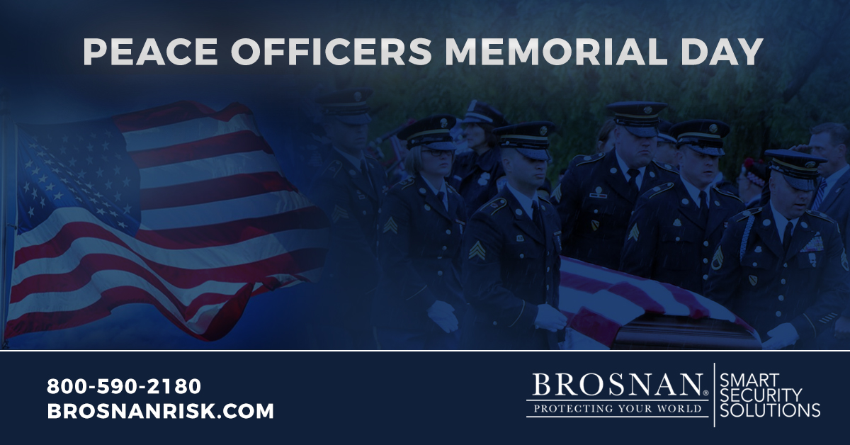 brosnansecurity's tweet photo. Today is Peace Officers Memorial Day. Brosnan salutes all of those who have lost their lives in the line of duty.

#NationalPoliceWeek #WeSaluteYou https://t.co/FGBvhzKCc1