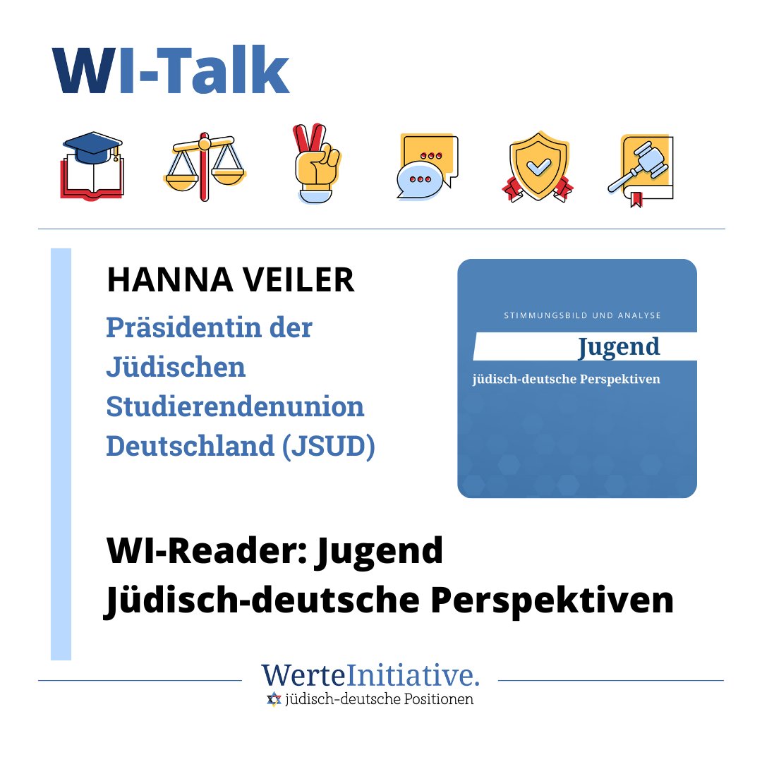 WerteInitiative. jüdisch-deutsche Positionen (@werteinitiative) on Twitter photo 📽️Im neuesten WI-Talk spricht <a href="/LeonardKaminski/">Leonard Kaminski</a> mit der neu gewählten Präsidentin der <a href="/JSUDeutschland/">JSUD</a> , <a href="/HannaVeiler/">Hanna Veiler</a> , über den in Kooperation unserer Organisationen entstandenen Reader zum Thema: Jugend!
Zum Video: youtu.be/iKg6M8Y6v6c (1/2) 📽️Im neuesten WI-Talk spricht <a href="/LeonardKaminski/">Leonard Kaminski</a> mit der neu gewählten Präsidentin der <a href="/JSUDeutschland/">JSUD</a> , <a href="/HannaVeiler/">Hanna Veiler</a> , über den in Kooperation unserer Organisationen entstandenen Reader zum Thema: Jugend!
Zum Video: youtu.be/iKg6M8Y6v6c (1/2)
