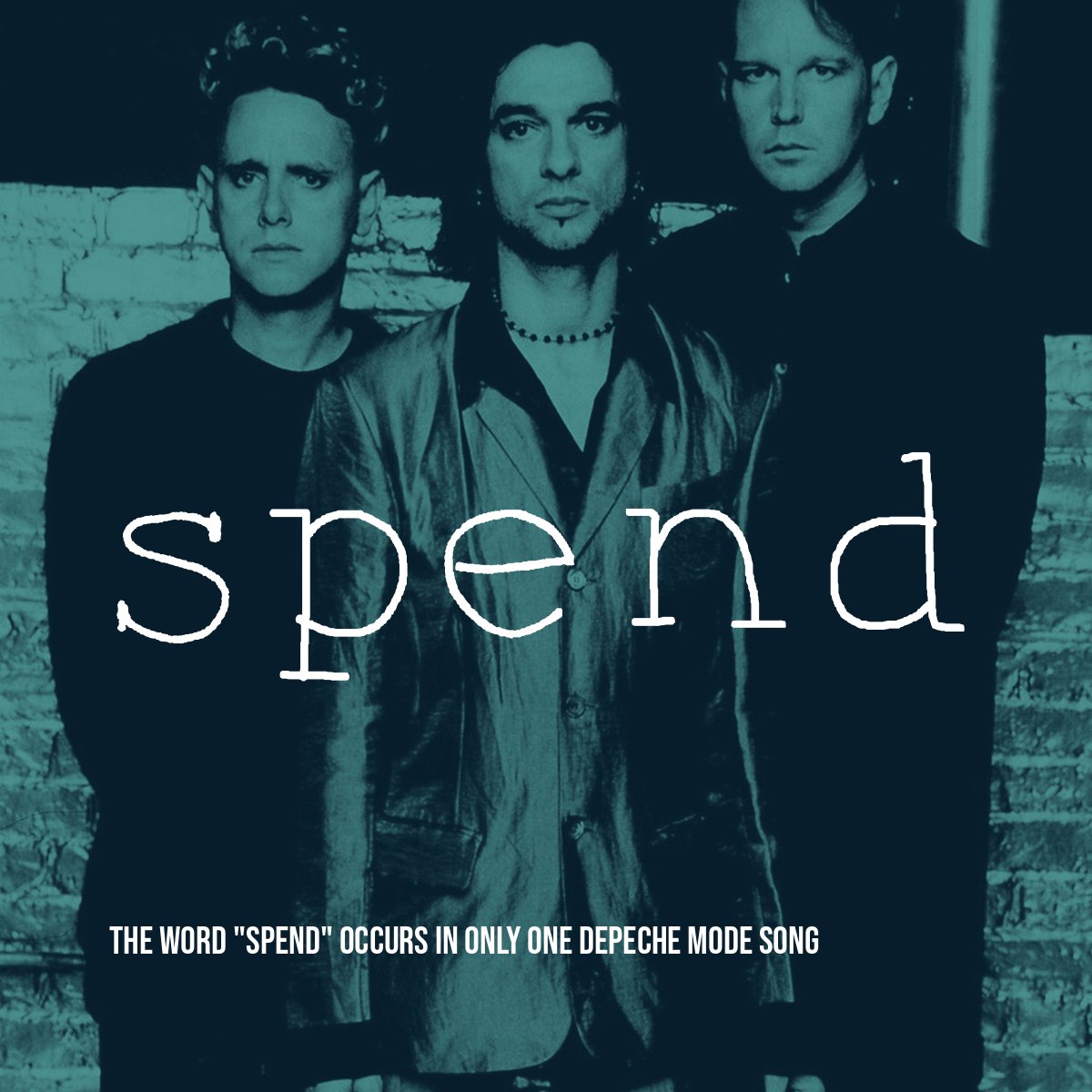 dm_stripped's tweet photo. The word "spend" occurs in only one Depeche Mode song.
Do you know which one? https://t.co/RpjI9RZbmb