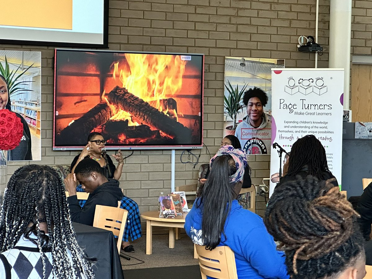 APSMediaServ's tweet photo. Happening now: #LitCafe with @nytimes best selling author #IbiZoboi sponsored by @apsupdate #SecondaryELA and @PTMGL #readmorebooks https://t.co/9PahW4hl2d
