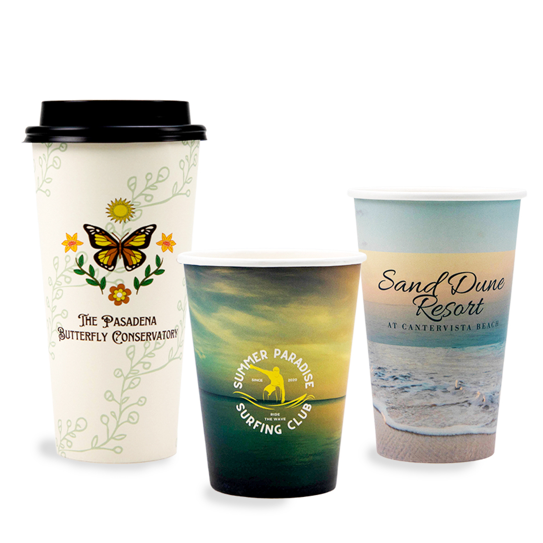 Elevate your branding with new custom full coverage hot cups! Our seamless, eye-catching designs are now printed across every inch of each cup, making them an unbeatable marketing tool. And the best part? We’re waiving setup fees through the end of May! bit.ly/3Bxvc21