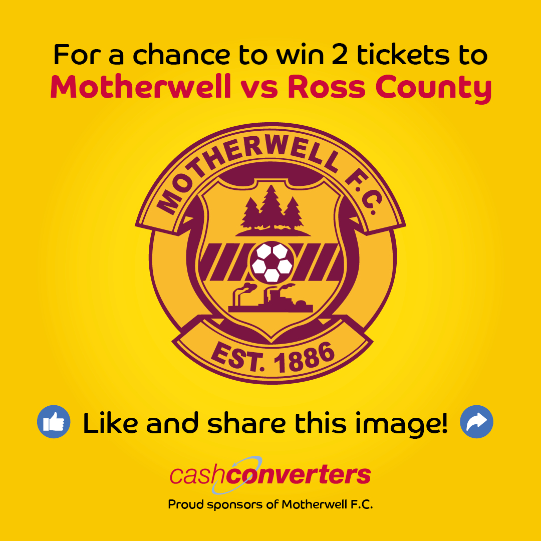 Attention all football fans!⚽️

As part of our sponsorship with <a href="/MotherwellFC/">Motherwell FC</a>, we have TWO tickets up for grabs for this weekend's game against Ross County.

To enter: like, retweet this post, and follow our Twitter page.

Winner announcement on 18th May.

#competition #football