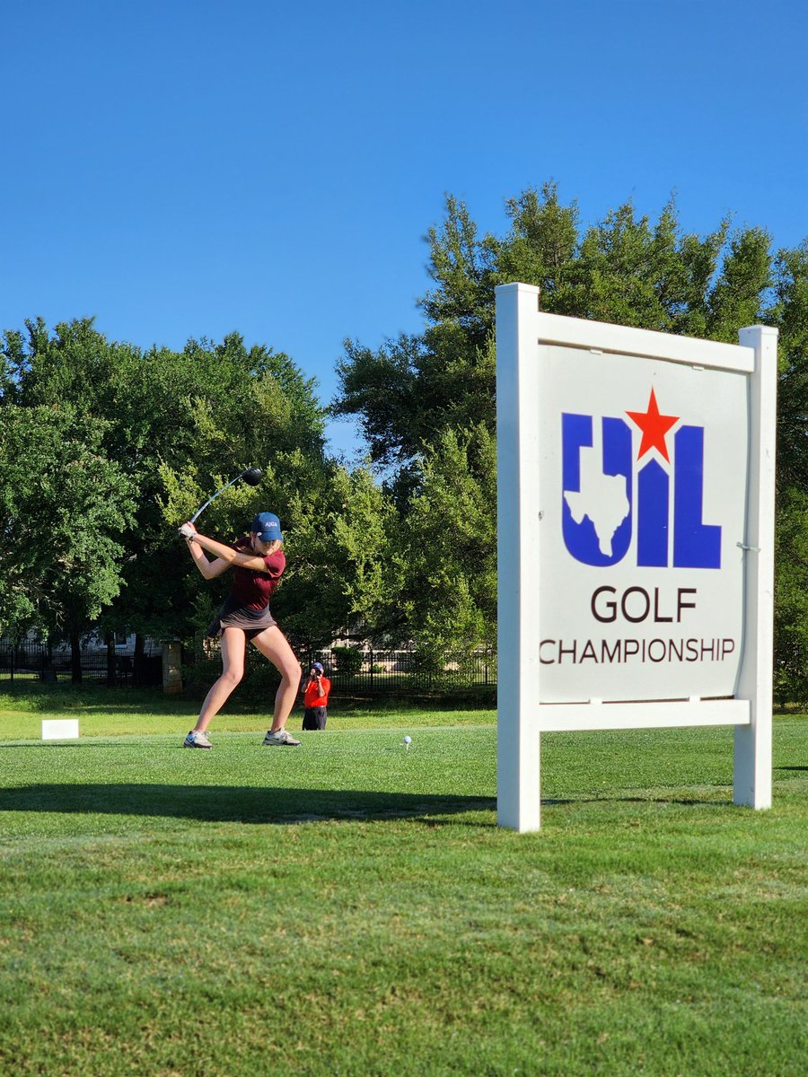 BastropHighGolf's tweet photo. Carly Sherman competing for Bastrop at day 1 of the Uil 5A golf championship! https://t.co/bIpe0txio9