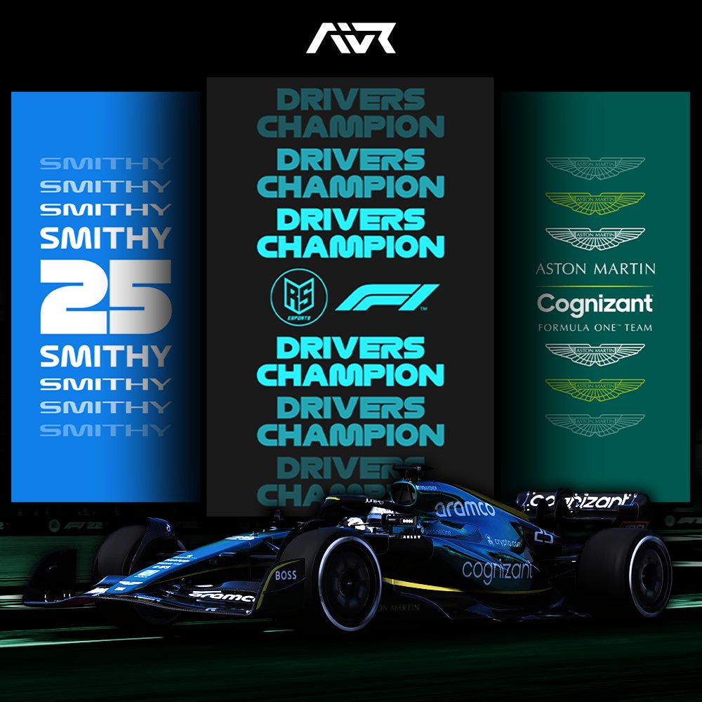 / / DRIVERS CHAMPION / /

Congratulations to <a href="/Sm1thy_333/">Zachary Smith</a> for winning the <a href="/RaceSpecEsports/">Race Spec F1 Esports</a> Elite F1 Series and becoming the Drivers Champion!

With a total of 9 wins, 13 podiums and 8 pole positions, Smithy clinched the title with 1 round to go and his 4th title in his career!