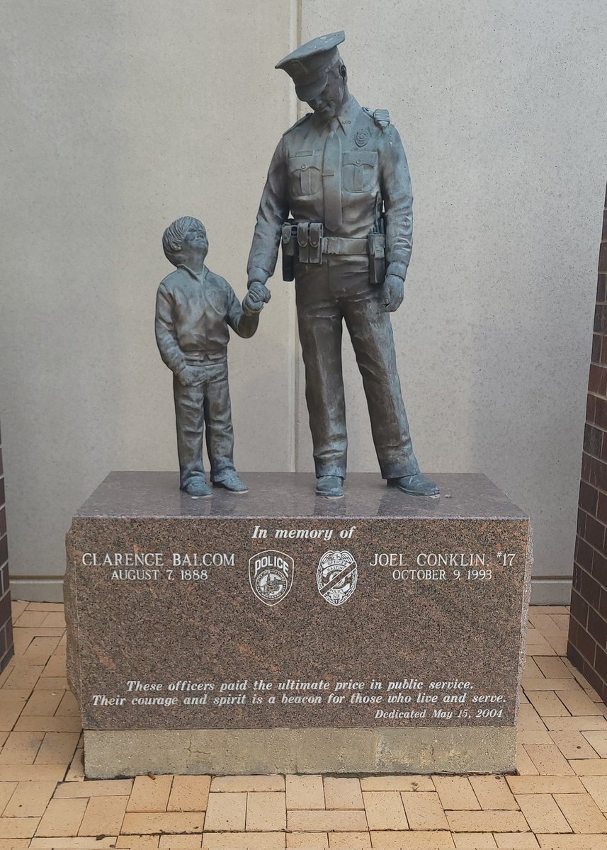 In 1962, President Kennedy proclaimed May 15 as National Peace Officers Memorial Day and the calendar week in which May 15 falls, as National Police Week.

C. Balcom Aug 8, 1888
J. Conklin # 17, Oct 9, 1993

#honorthefallen #honoringourheroes 
#PoliceWeek