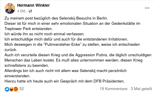 spitzentazler's tweet photo. Das ist die windelweiche Entschuldigung des guten Mannes bei Facebook. #notmyvicepresident https://t.co/V7b5geImAl
