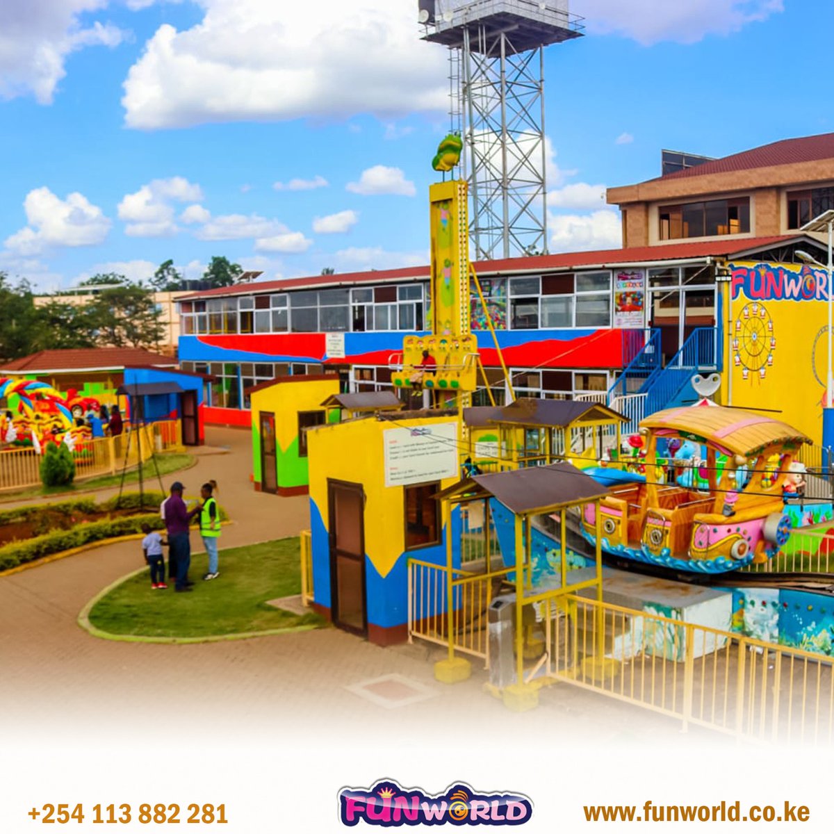 So many exciting rides, so little time. Lets host you anyday.

Find us at Juja City Mall Complex (Behind Naivas).
Contact us on +254 113 882 281.
Email: info@funworld.co.ke 
Website: funworld.co.ke 

#FunworldAmusementpark #TheFunworldExperience #RHONairobi
