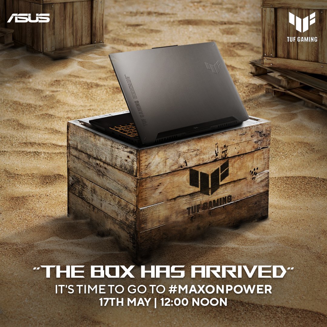 Durable by Design, Powerful by Nature: #MaxOnPower with TUF, here to redefine your laptop experience. Join the revolution! 💥💻

#MaxOnPower #TUFGaming #Laptops #Launch #PCGaming #GamungCommunity #ASUSIndia #ASUS