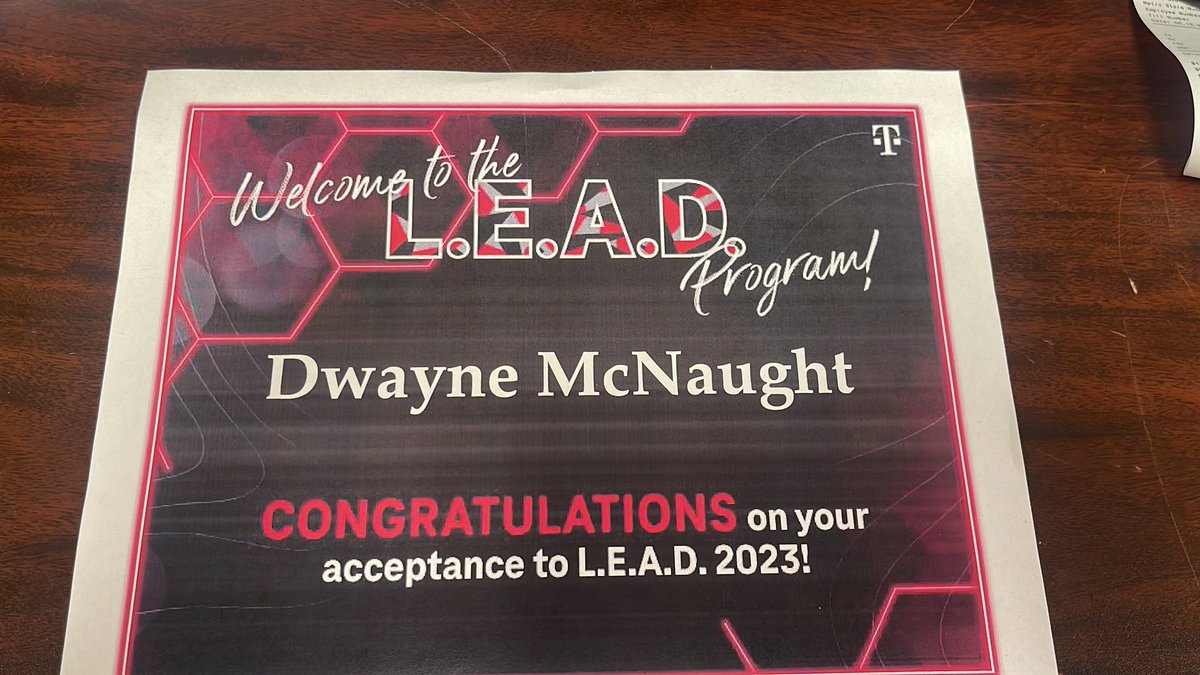 Excited to partake in this journey and be a participant in the L.E.A.D program