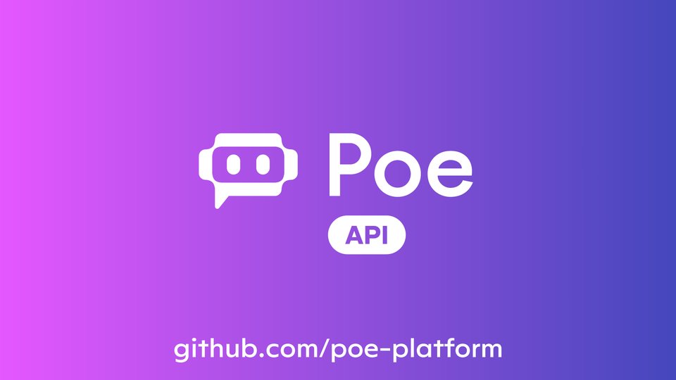 Today we are officially launching the Poe API to all developers. Details in thread below!
