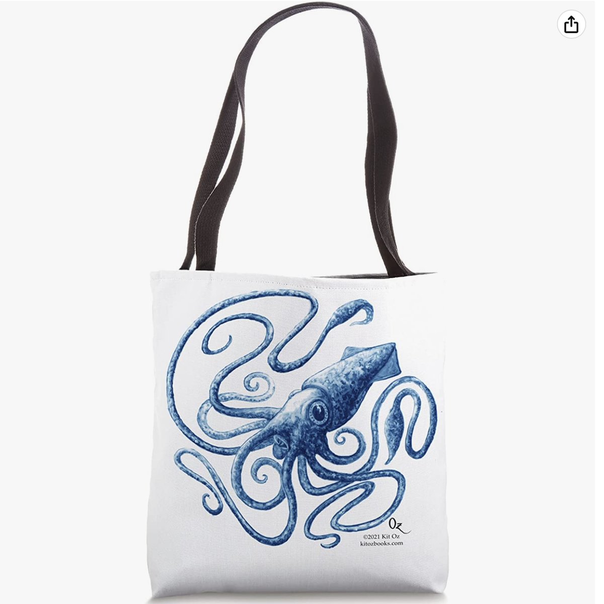 KitKitOz's tweet photo. My own version of a kraken -- or giant squid -- on a tote bag. Original art by me. Go Kraken!

https://t.co/dopZx3Vxki

#kraken #seattle #StanleyCup #squid #GiantSquid #Painting #Wildlife #PNW #illustration #hockey #playoffs #SeattleKraken https://t.co/Dp9dK7AcJx