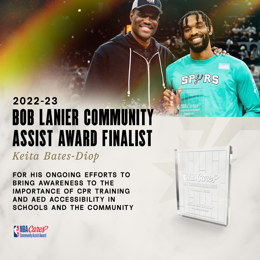 spurs's tweet photo. Making a difference 🙌 Don't forget to vote for @KBD_33 for the '22-23 #NBACommunityAssist Award! 

🗳: https://t.co/OnvdrWlzBg https://t.co/vLWekqSb4Y