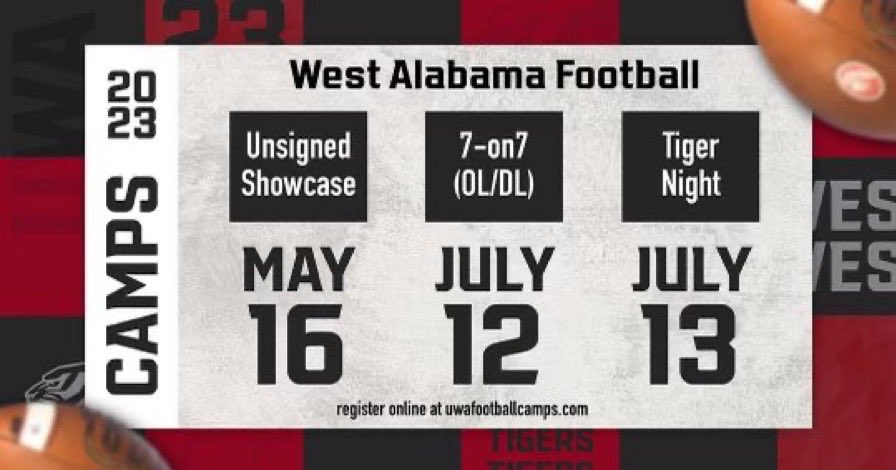 Unsigned Showcase tomorrow! You still have time to signup. uwafootballcamps.com