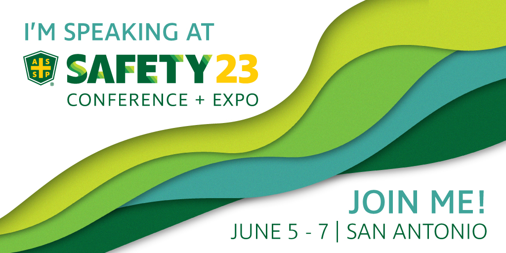 COVECTR's tweet photo. If you're heading to @ASSPSafety's  Safety 23 Conference &amp; Expo in San Antonio this June, be sure to check out @MU79's  session #5070 (Beyond the Buzzword: What Being Proactive in Safety Really Means) on Monday, June 5 at 4:15. https://t.co/0OeUv4ZSVR