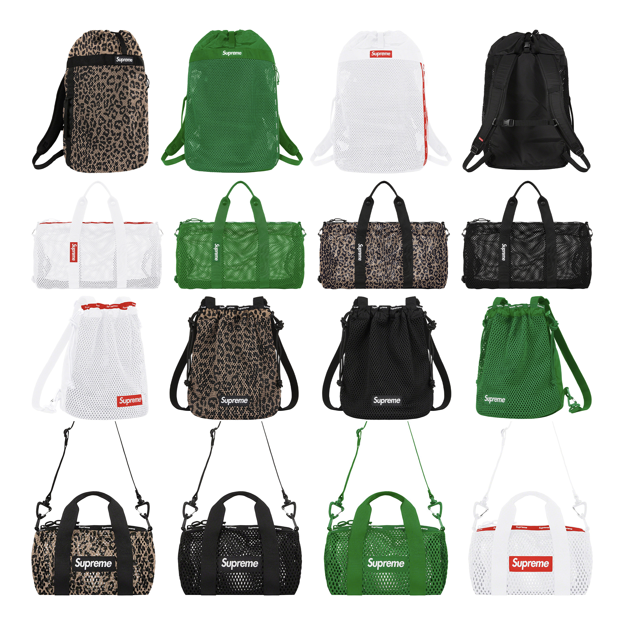 Supreme Mesh Mini Duffle Bag Green 