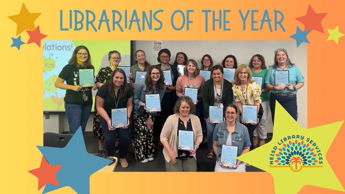 NEISD Library Srvcs. (@neisdlibrary) on Twitter photo To celebrate the growth & impact on their communities & each other, the <a href="/NEISD/">North East ISD</a> Secondary PLC Guiding Coalition presented Librarian of the Year awards w/ statements of admiration from their colleagues on achievements, talents, & support given! <a href="/NEISDpd/">NEISD Prof Dev</a> <a href="/NEISDLibrary/">NEISD Library Srvcs.</a> <a href="/Ravae96/">Dr. Ravae V Shaeffer</a> #PLC To celebrate the growth & impact on their communities & each other, the <a href="/NEISD/">North East ISD</a> Secondary PLC Guiding Coalition presented Librarian of the Year awards w/ statements of admiration from their colleagues on achievements, talents, & support given! <a href="/NEISDpd/">NEISD Prof Dev</a> <a href="/NEISDLibrary/">NEISD Library Srvcs.</a> <a href="/Ravae96/">Dr. Ravae V Shaeffer</a> #PLC
