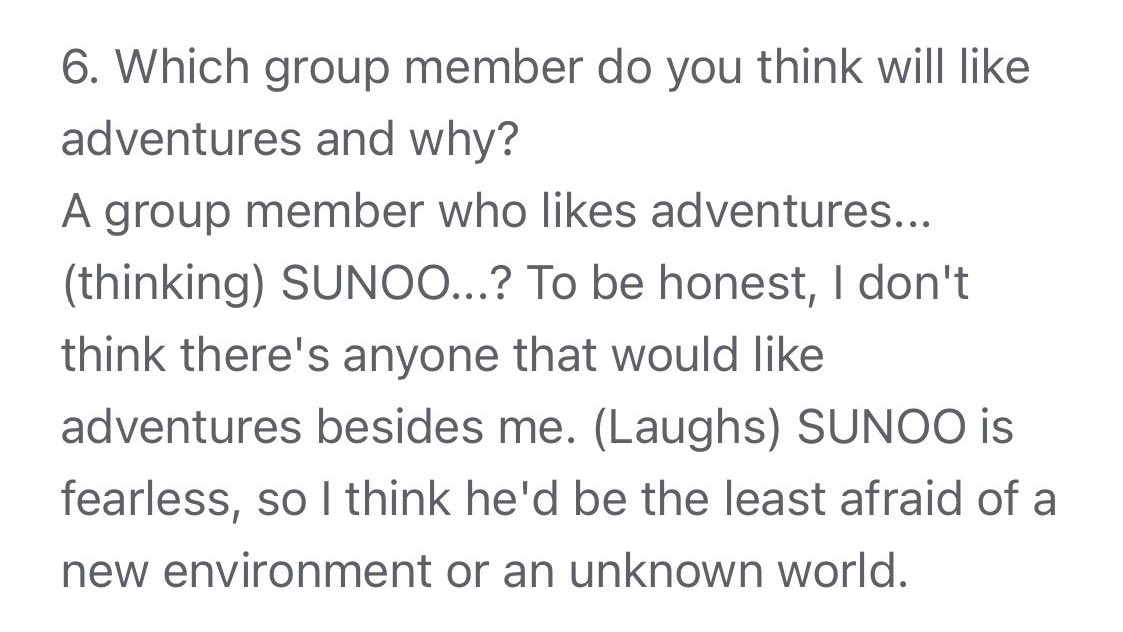 snpraises's tweet photo. #JAY: A group member who likes adventures is Sunoo, #SUNOO is fearless. 🧡 https://t.co/wTprX0v0cj