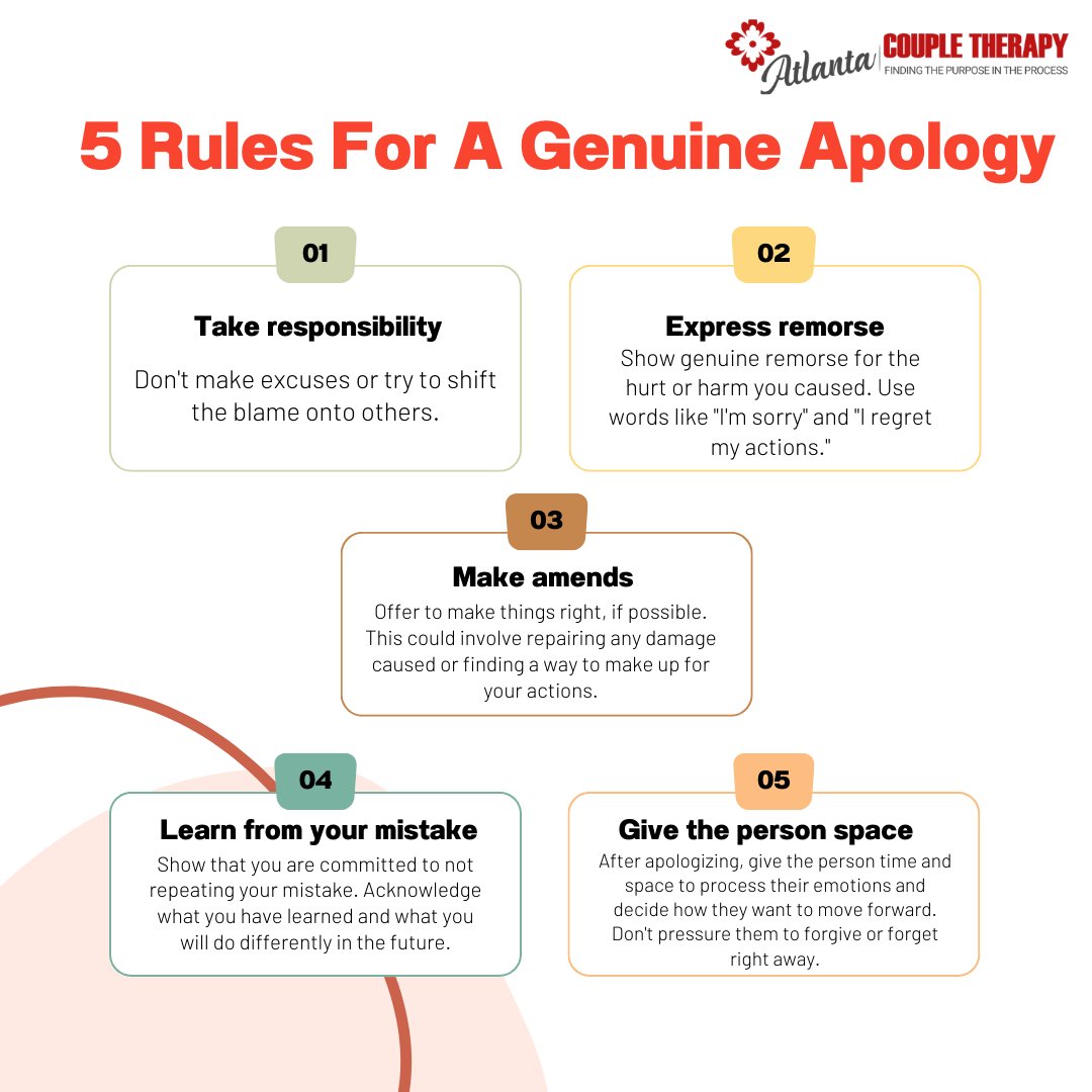 Apologizing doesn't come easy, but when done right, it can heal relationships. Here are the 5 rules for a genuine apology. 

#sorrynotsorry #forgiveness #relationshipgoals
