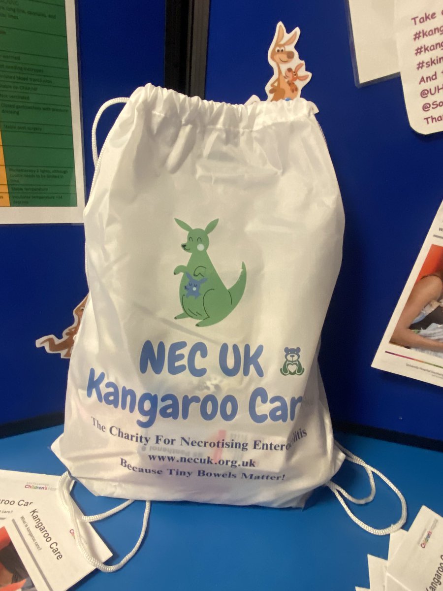 hannahwellsNHS's tweet photo. Kangaroo Care Day! ๐ฆ15.5.23 Thank you to @NECUK_Charity and the lovely Maz who has kindly given us these bags to give to the families on the neonatal unit @UHS_Neonates #kangaroocareday #necuk https://t.co/24n5fuQHob