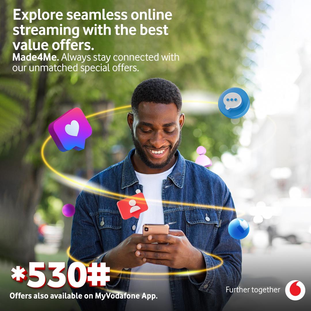 Hey There 👋 
Do you you can make all your online Researches with less data? 
Yes it's Possible with Vodafone #Made4Me ,it's time to switch up 
And dial *530# for your Offer😉 
#Furthertogether