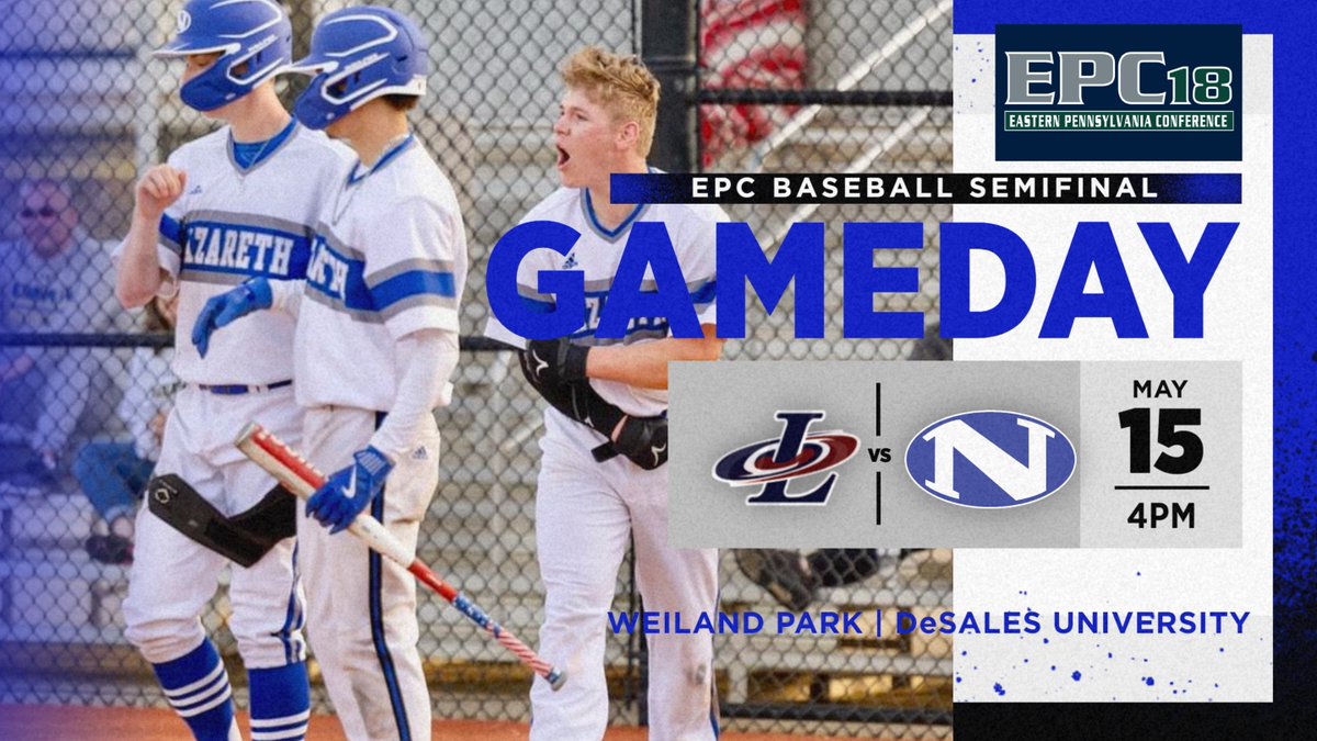 Nazareth Athletics (@nahsblueeagles) on Twitter photo Head over to Weiland Park on the campus of DeSales University today to support <a href="/Nazo_Baseball/">Nazareth Baseball</a> as they take on Liberty at 4pm in the EPC Semifinals! #GoBlueEagles
ONLINE TICKETS ONLY (Seniors 65+ Free with valid ID)
epc18.hometownticketing.com/embed/all Head over to Weiland Park on the campus of DeSales University today to support <a href="/Nazo_Baseball/">Nazareth Baseball</a> as they take on Liberty at 4pm in the EPC Semifinals! #GoBlueEagles
ONLINE TICKETS ONLY (Seniors 65+ Free with valid ID)
epc18.hometownticketing.com/embed/all