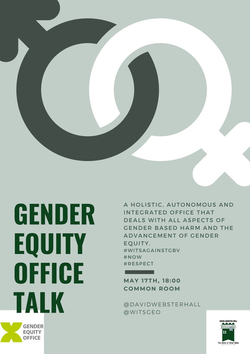 DavidWebsterDW's tweet image. We will be hosting a gender equity talk…Websterians, be there 💚💚💚