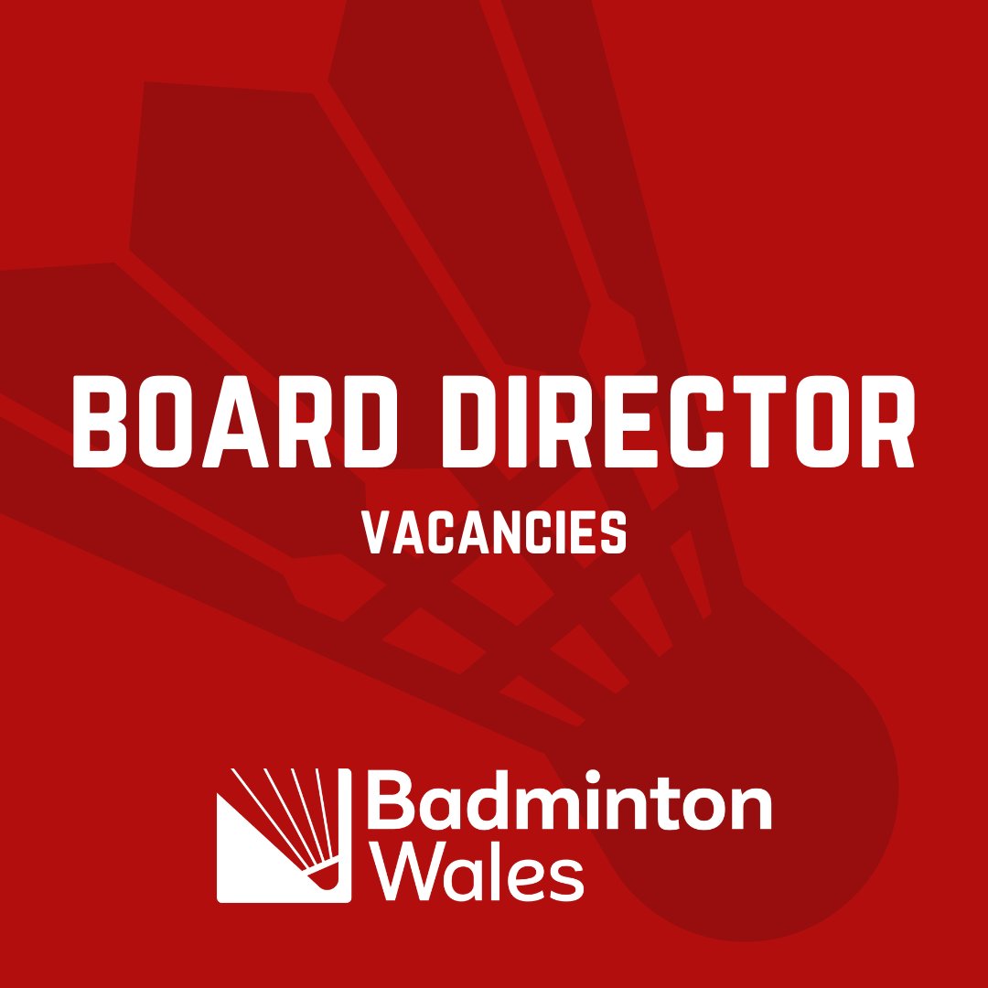 To further develop its new strategy and support its implementation, Badminton Wales is recruiting six Directors to join its Board. All vacancies can be found on the BW website badminton.wales/volunteering-a…