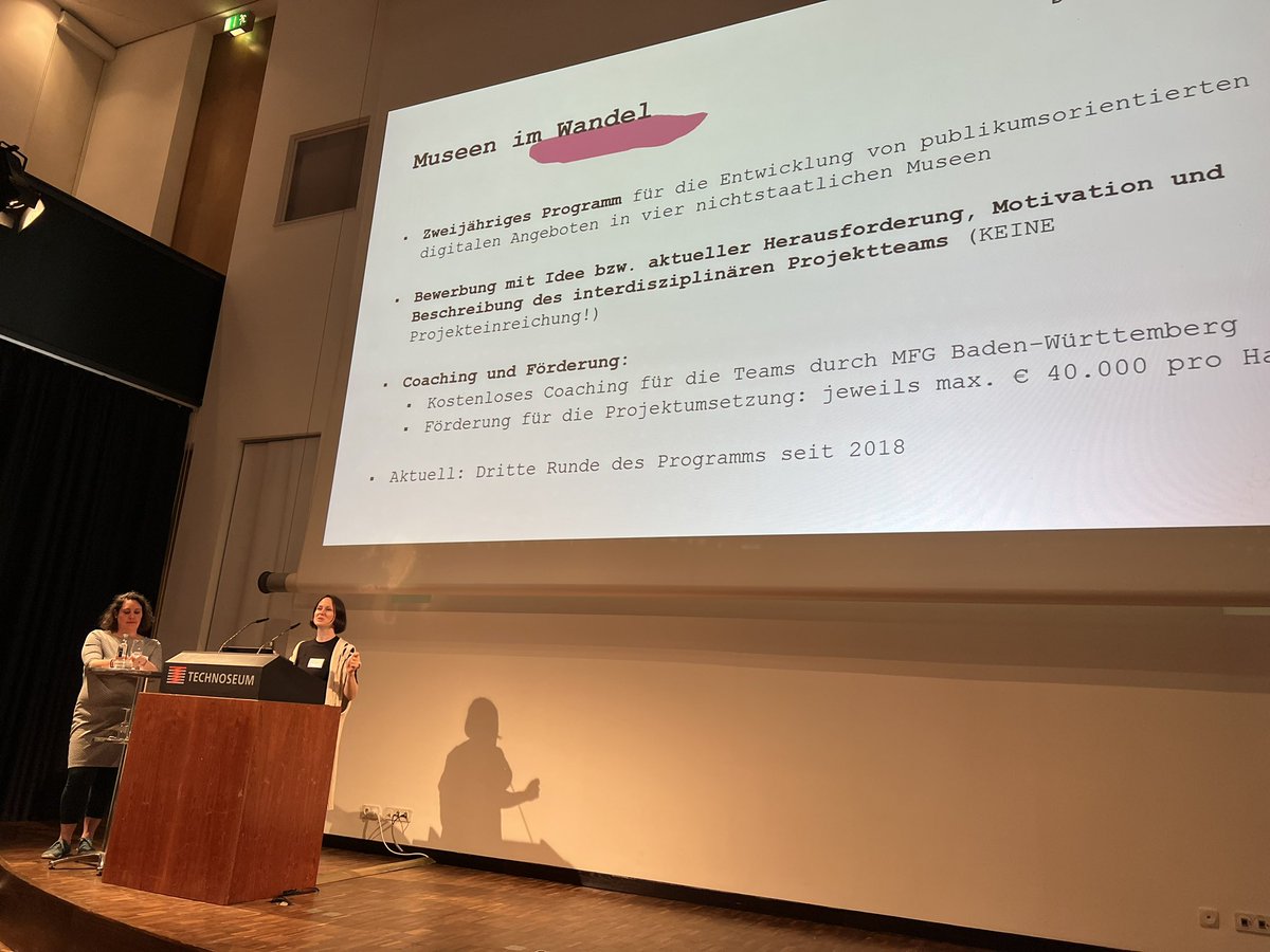 maitagung's tweet photo. Der letzte Block der #maitagung beginnt mit @BeateLex (@mfg_kreativ ) und Martina Meyr (Städtische Museen Rottweil): Digitale Transformation und New Work am Beispiel des Dominikanermuseums Rottweil https://t.co/0l6ZRSPUfy