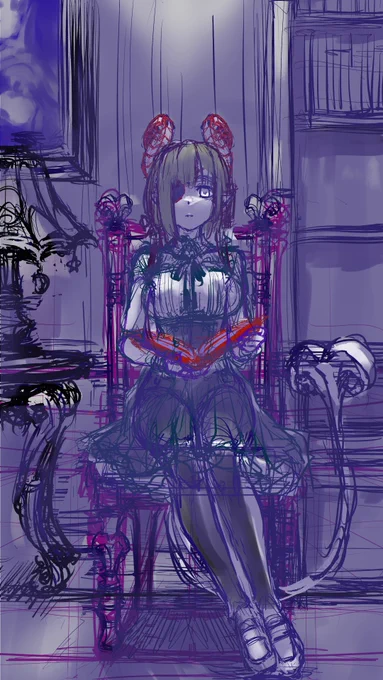 ラフ画こんなだったりする