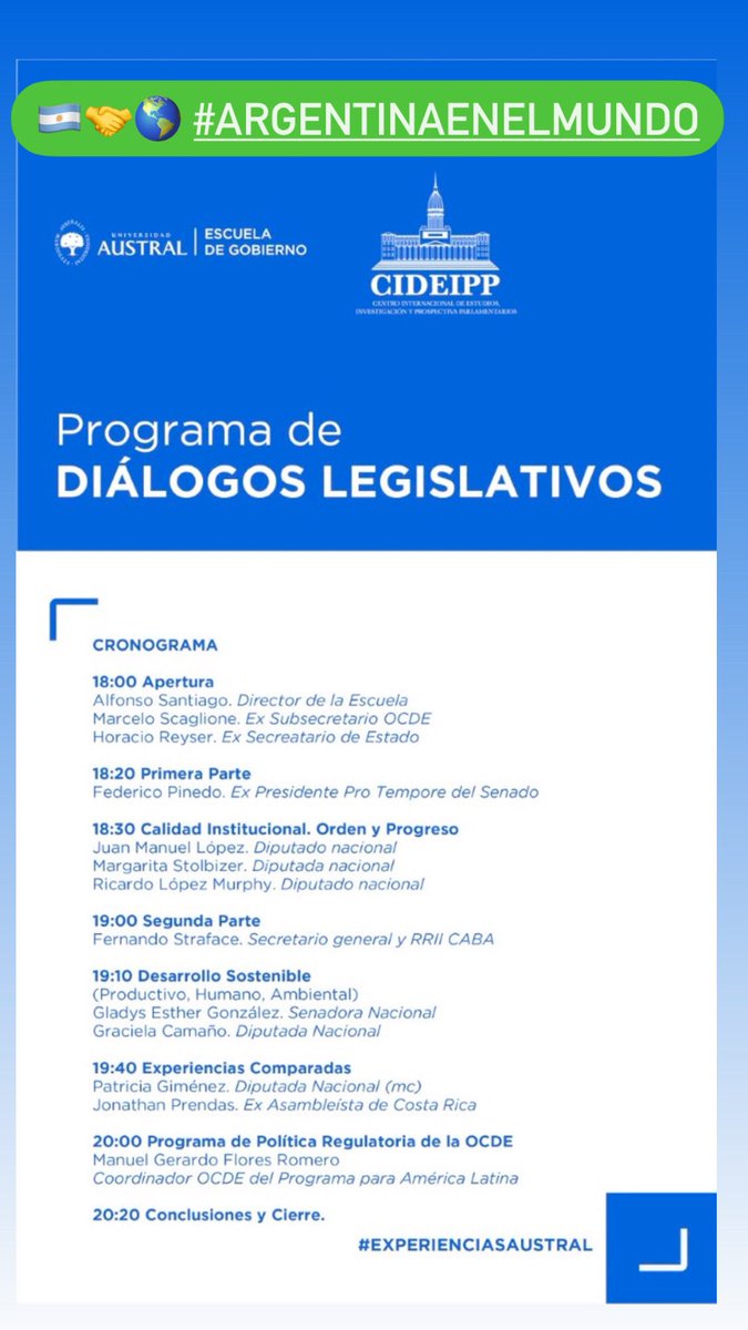 #Hacemos 🇦🇷🤝🌎 En el marco del “Camino Federal hacia la <a href="/OECD/">OECD ➡️ Better Policies for Better Lives</a>” del Gobierno de la Ciudad de Buenos Aires, apoyamos e invitamos al evento “Acerca del acceso de Argentina a la OCDE”, organizado por la <a href="/UnivAustral/">Universidad Austral</a>, a través del Centro Internacional de Estudios, investigación y