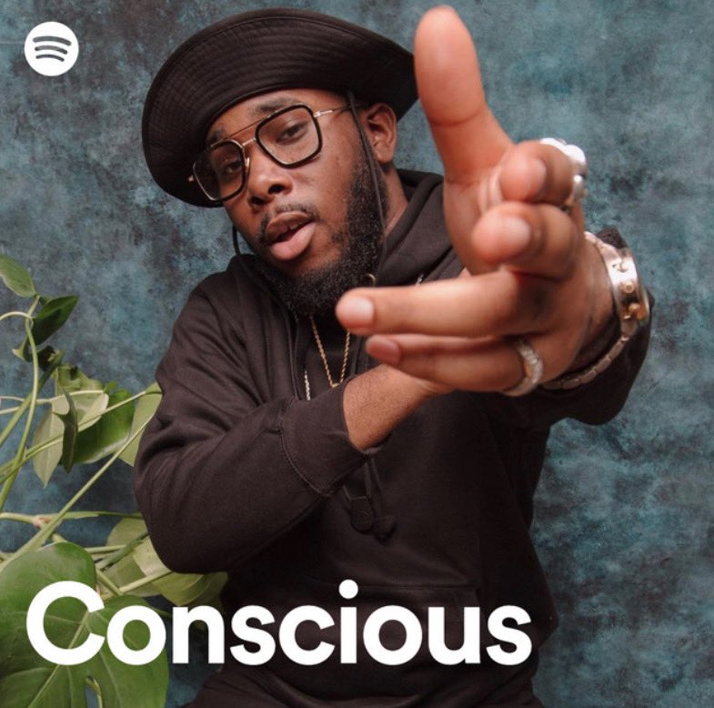 KanivaOH's tweet photo. RUNNING UP AND DOWN MY CRIB LIKE A MAD MAN RIGJT NOW!! 

Before Mummy Says 3 I weren’t even tryna rap anymore…

Glory to GOD. They made me the cover  of the “Conscious” playlist on Spotify 😭

I literally prayed like crazy for this sorta thing. Speechless🙏🏾

Thanks @SpotifyUK 💙 https://t.co/hlQlCnr8iF