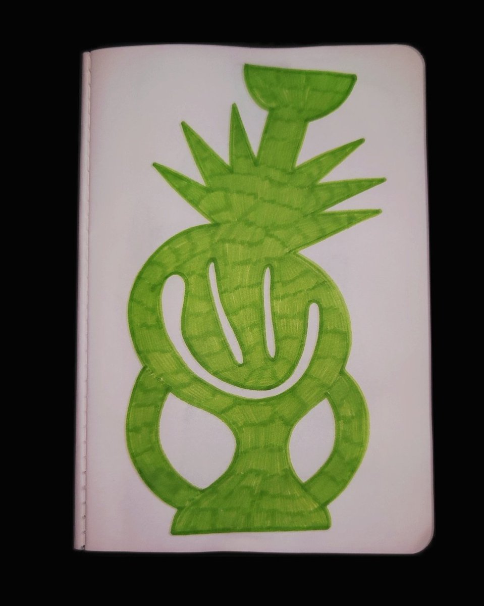 "green"

Green felt-tip pen on 70 g/m² paper
A5