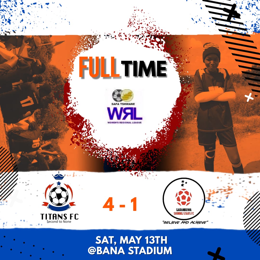 TshwaneRFA's tweet photo. Our match results from this weekend's kickoffs.

Thank you to all the teams who participated and thank you to everyone who came out to support our women in football.

#SAFATshwane #TshwaneReaTshwana #womensregionalleague #football https://t.co/lwaQpSoXSI