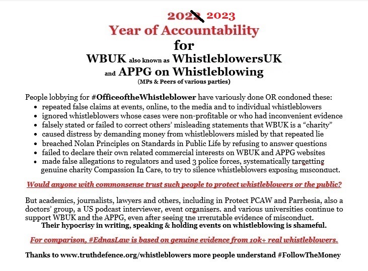 We recall it took a while & a lot of contacts before @normanlamb realised concerns were valid & resigned from #APPG on #Whistleblowing.  We hope @JNHanvey will also see the light & show integrity because evidence of  misconduct & dishonesty is in public domain. #OWB #WBAW