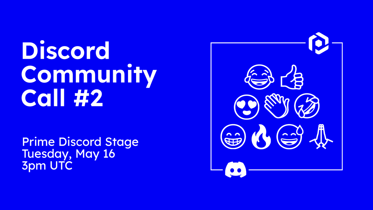 ⏰REMINDER ⏰

Join us tomorrow in Discord at 3pm UTC for the second edition of the Prime Community Call!

We will announce a secret password to unlock a Zealy quest for the May Sprint during the call 🤫

Save the link for tomorrow 👇
discord.com/invite/primepr…