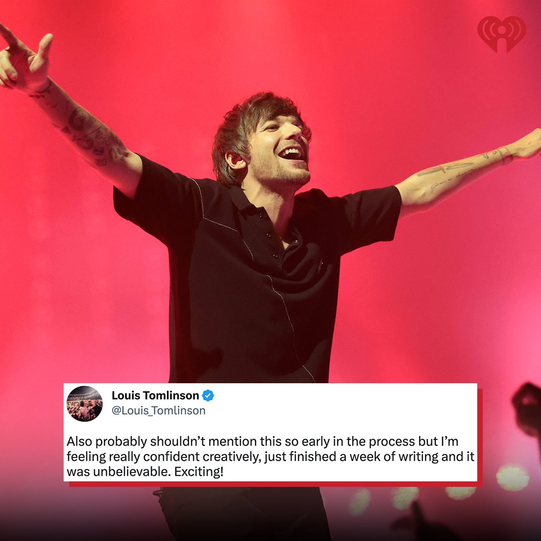 iHeartRadio's tweet photo. This tweet is what we call a tease 👀 🎶
Listen to @Louis_Tomlinson here: https://t.co/Rp7H2UWdOT https://t.co/lc896krGwK