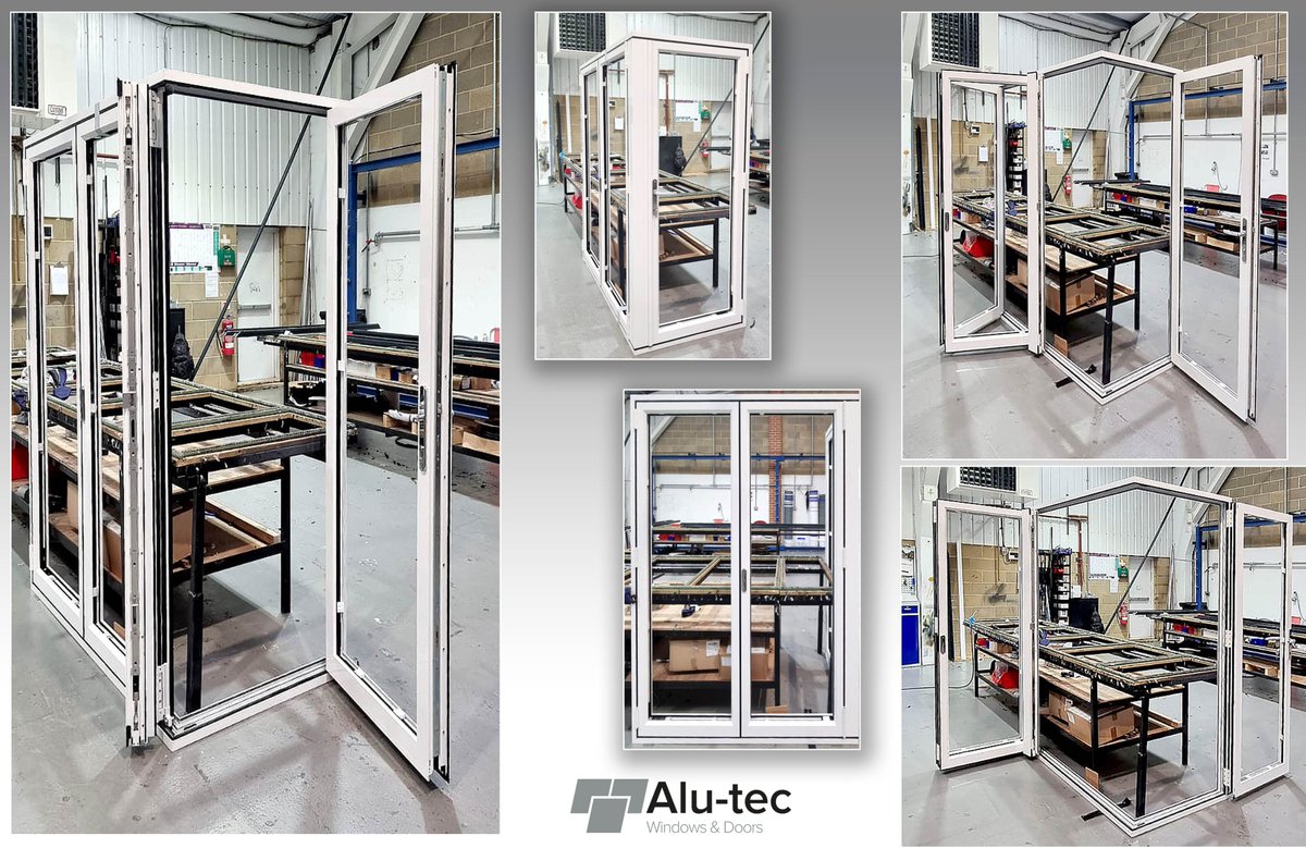 ClimatecWinLtd's tweet photo. Look at this lovely corner bi-fold being checked over at our aluminium factory. Stunning in white, this is going to look brilliant on someone's house 🥰🥰
#aluminiumdoors
#cornerbifold
#Bifolddoors
@AluK_GB https://t.co/K97xrY3uQm