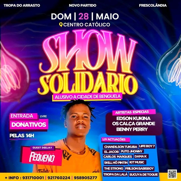mr_nfdr's tweet photo. A NYP GANG ESTARA EM 2 SHOWS DIA 28 MAIO  No centro catolico
E DIA 3 DE JUNHO NO MUNICIPIO DO CUBAL OBRIGADO MEU DEUS 🙏🙏🙏
#partty hit https://t.co/gC9hc0PLzX