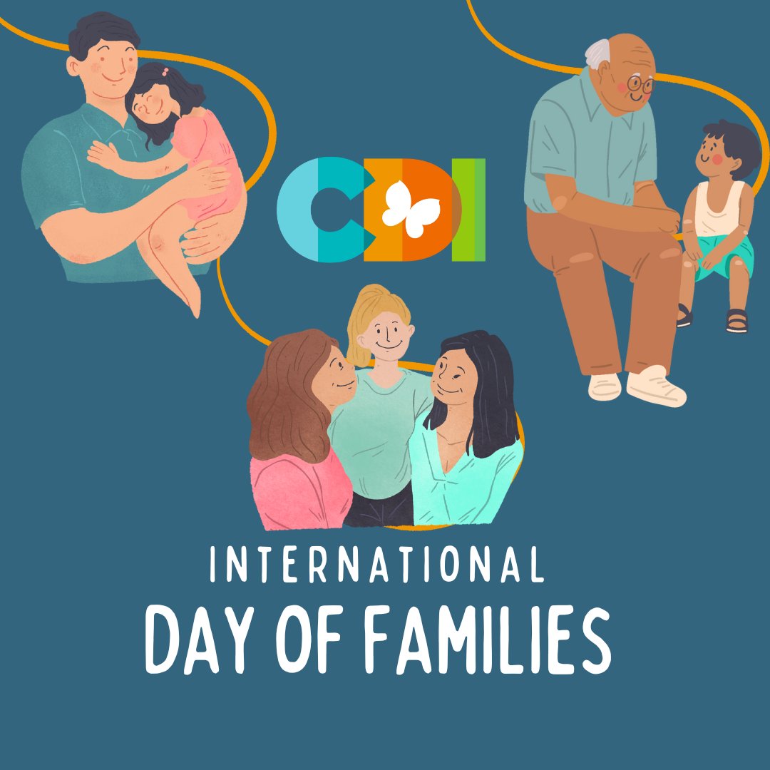 Families are the heart of our communities, and they come in all different forms. Today, we honor the diversity of families worldwide and all the love and strength they bring to our lives. #CDIToronto #ChildrensMentalHealth #MentalHealth #InternationalDayOfFamilies