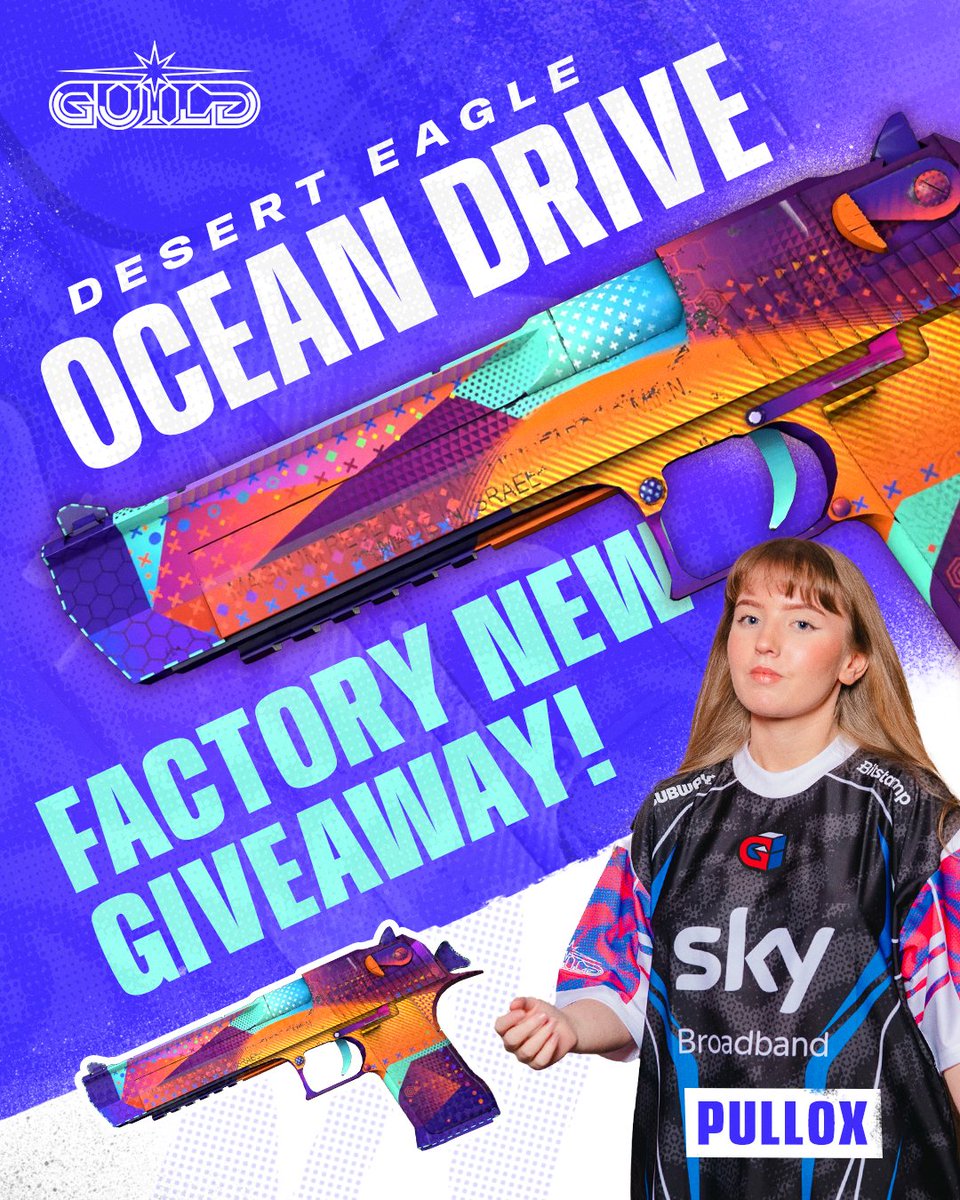 guildesports's tweet image. ⚠️ CS:GO GIVEAWAY TIME! ⚠️

Together with Pullox, we will be giving away a Factory New Desert Eagle Ocean Drive! 🔥

Simply like, RT this post and follow @pullox9 &amp;amp; @guildesports

T&amp;amp;Cs apply! Must have a Steam account to be eligible!

#GuildCSGO