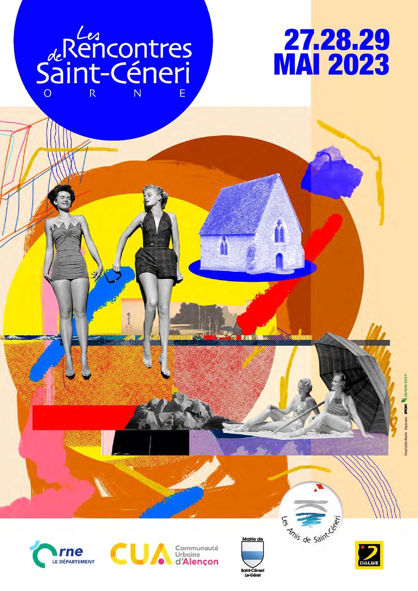 Affiche des Rencontres de #saintcéneri organisées les 27, 28 et 29 mai à Saint Céneri le Gerei #Orne #art #exposition.
Merci à <a href="/julien_artist/">Julien</a> pour ce visuel